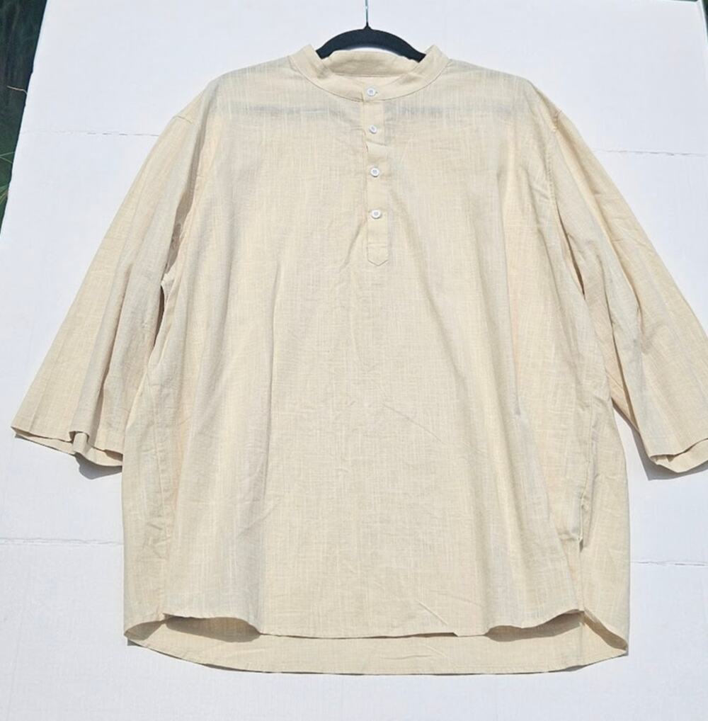 Kurta Short Sleeve - Handcrafted Bohemian Resort Style Top